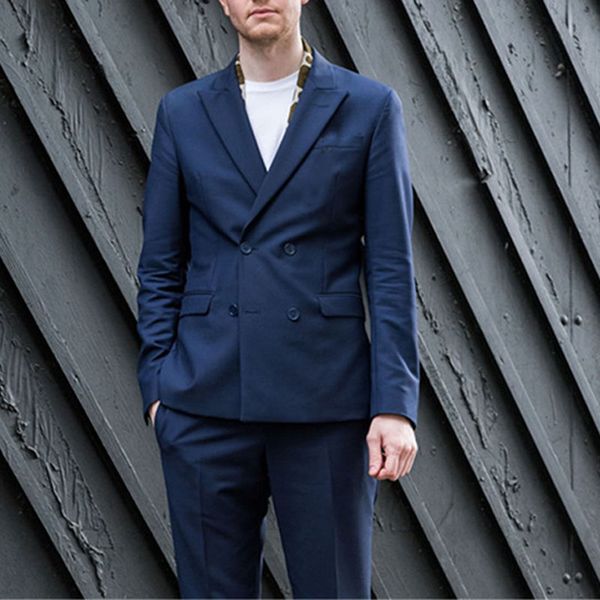 double breasted tailored navy blue men suit wedding suits for men peaked lapel groom tuxedo groomsmen suits man blazers jacket 2 piece pants, Black;gray
double breasted tailored navy blue men suit wedding suits for men peaked lapel groom tuxedo groomsmen suits man blazers jacket 2 piece pants, Black;gray