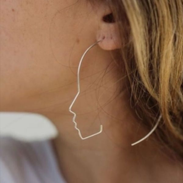new fashion jewelry brief express your face hoop earrings for women big overstatement wire earrings bijoux 2017, Golden;silver
new fashion jewelry brief express your face hoop earrings for women big overstatement wire earrings bijoux 2017, Golden;silver