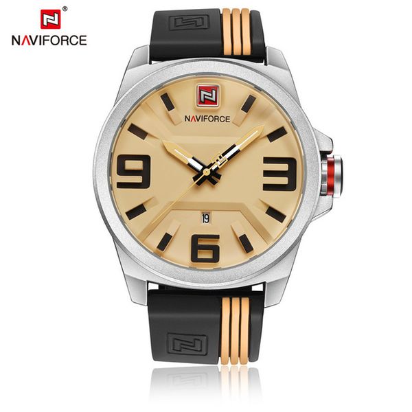 DHL Naviforce Mens Watches Top Brand Luxury Quartz Black Silicone Sport Watch Auto Date Male Wristwatches Men Wrist Watch 9098
DHL Naviforce Mens Watches Top Brand Luxury Quartz Black Silicone Sport Watch Auto Date Male Wristwatches Men Wrist Watch 9098