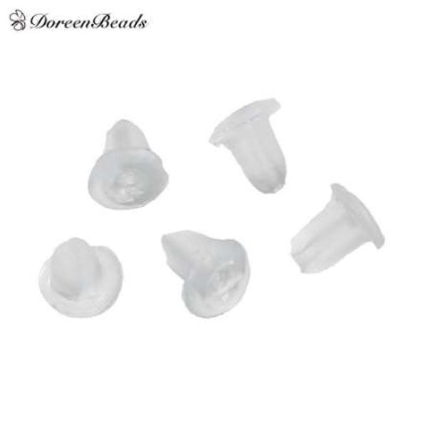 doreenbeads 1000pcs 5mm clear rubber earring back sers jewelry accessories for earrings ear studs women and men, White
doreenbeads 1000pcs 5mm clear rubber earring back sers jewelry accessories for earrings ear studs women and men, White