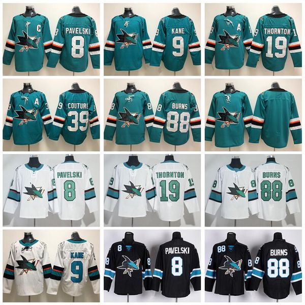 2018 new san jose sharks hockey 8 joe pavelski 9 evander kane jersey 19 joe thornton 39 logan couture 88 brent burns green black white man, Black;red
2018 new san jose sharks hockey 8 joe pavelski 9 evander kane jersey 19 joe thornton 39 logan couture 88 brent burns green black white man, Black;red