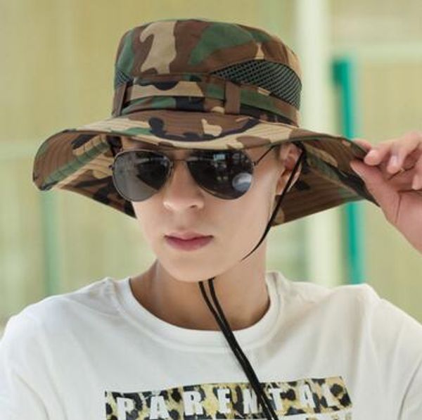 cotton mult-color military camouflage bucket hats camo fisherman hats with wide brim sun fishing bucket hat camping hunting hat 8 colors, Blue;gray
cotton mult-color military camouflage bucket hats camo fisherman hats with wide brim sun fishing bucket hat camping hunting hat 8 colors, Blue;gray