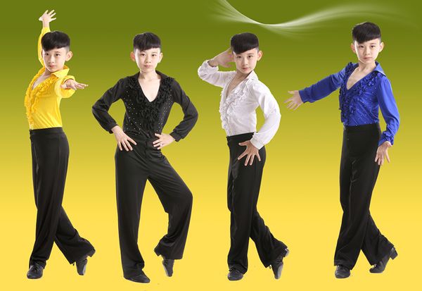 blue white black ballroom stage modern boys children's latin dance costumes boys shirt+pants suit latin dancewear ruffly clothes, Black;red
blue white black ballroom stage modern boys children's latin dance costumes boys shirt+pants suit latin dancewear ruffly clothes, Black;red