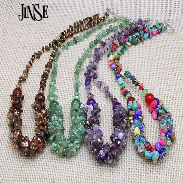 whole salejinse luxurious ethnic jewelry natural stone bohemia style colorful bead stone crystal chain necklace collier femme bls127, Golden;silver
whole salejinse luxurious ethnic jewelry natural stone bohemia style colorful bead stone crystal chain necklace collier femme bls127, Golden;silver