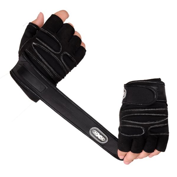 1pair workout gloves weight lifting gym wrist wrap sport training fitness gloves, Black
1pair workout gloves weight lifting gym wrist wrap sport training fitness gloves, Black