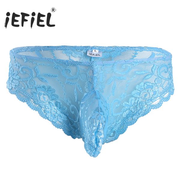 iefiel men wetlook panties lingerie lace floral bulge pouch low rise briefs see through jockstraps underwear underpants, Black;white
iefiel men wetlook panties lingerie lace floral bulge pouch low rise briefs see through jockstraps underwear underpants, Black;white