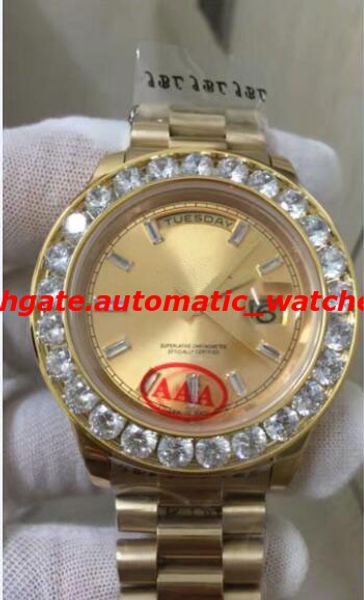 luxury wristwatch new mens president 2 ii solid 18 kt yellow gold 41mm bigger diamond watch mechanical men watches new arrival, Slivery;brown
luxury wristwatch new mens president 2 ii solid 18 kt yellow gold 41mm bigger diamond watch mechanical men watches new arrival, Slivery;brown
