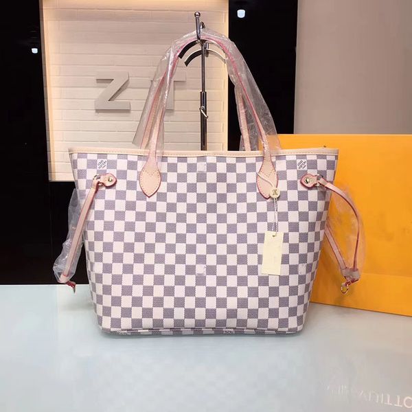 

New Women Handbags High Quality Luxury Designer Bag With Square Plaid Pattern Famous Logo Brand Shoulder Bags For Women