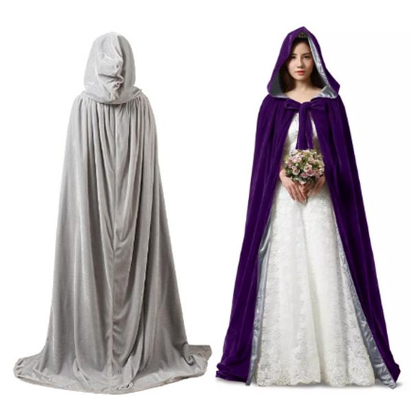 fashion 2019 winter velvet cloak gothic ribbon robe warm outdoor cape cosplay cape women wedding jackets, White
fashion 2019 winter velvet cloak gothic ribbon robe warm outdoor cape cosplay cape women wedding jackets, White