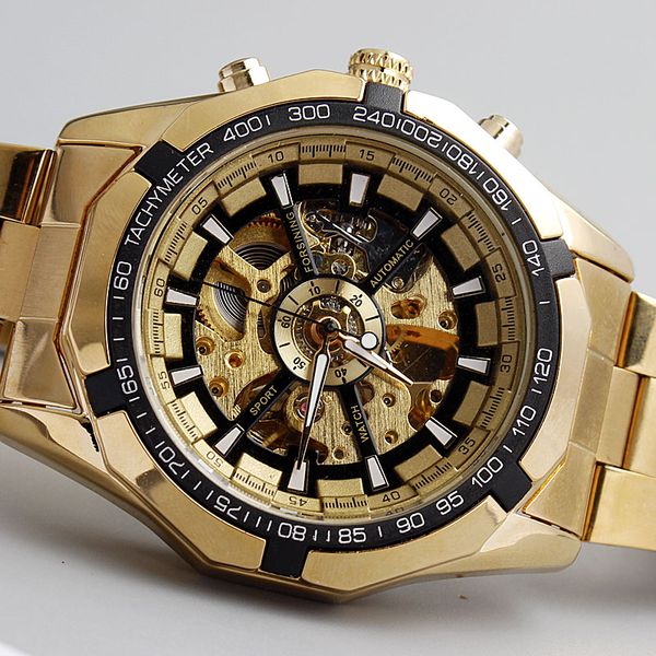 luxury golden luminous automatic mechanical skeleton dial stainless steel band wrist watch men women gift m106-1, Slivery;brown
luxury golden luminous automatic mechanical skeleton dial stainless steel band wrist watch men women gift m106-1, Slivery;brown