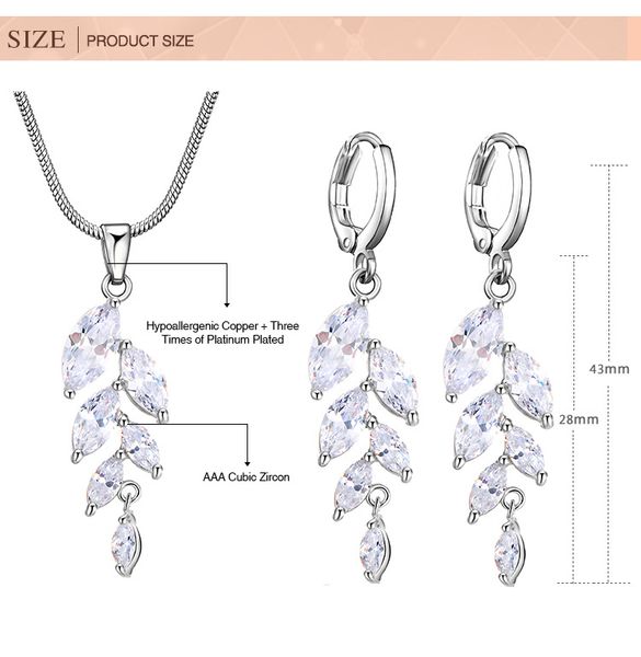 swing jewelry sets trendy women's silver color cubic zircon earrings necklace jewelry sets women set, Slivery;golden
swing jewelry sets trendy women's silver color cubic zircon earrings necklace jewelry sets women set, Slivery;golden