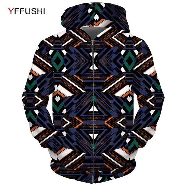 yffushi 2018 geometric 3d printed men hooded jacket fashion hoodies jacket coat men's hip hop zipper hoodies sweatshirts for men, Black;brown
yffushi 2018 geometric 3d printed men hooded jacket fashion hoodies jacket coat men's hip hop zipper hoodies sweatshirts for men, Black;brown