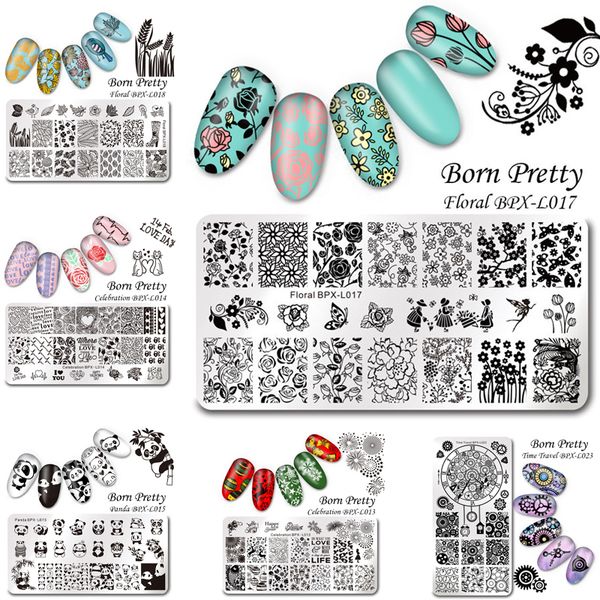 1 pc born pretty nail art stamp template stamping plates floral panda geometry rectangle manicure image plate bpx-l013-l023, White
1 pc born pretty nail art stamp template stamping plates floral panda geometry rectangle manicure image plate bpx-l013-l023, White