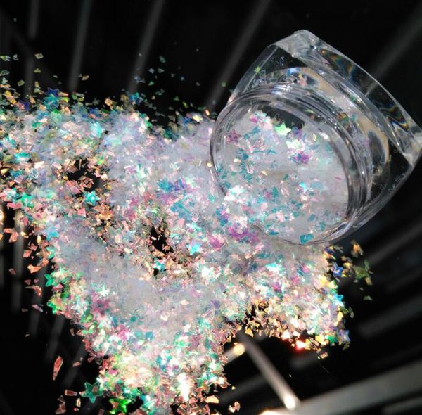 1 box popular galaxy irregular stars mixed flakes 0.2-3mm effect for for nail polish art glitter craft decorations, Silver;gold
1 box popular galaxy irregular stars mixed flakes 0.2-3mm effect for for nail polish art glitter craft decorations, Silver;gold