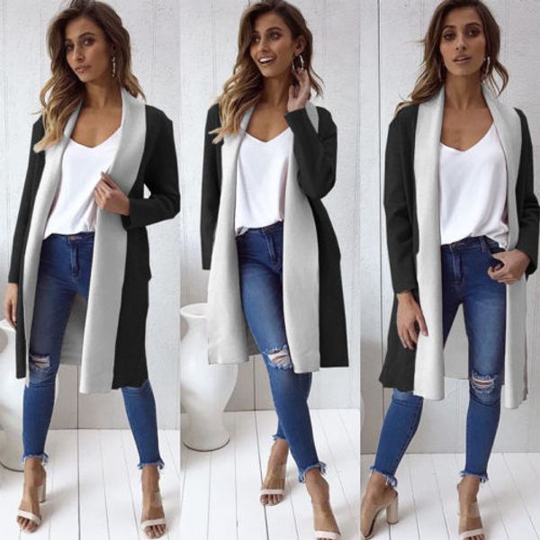 women lapel jumper loose cardigans ladies duster trench plus size winter open stitch, Tan;black
women lapel jumper loose cardigans ladies duster trench plus size winter open stitch, Tan;black