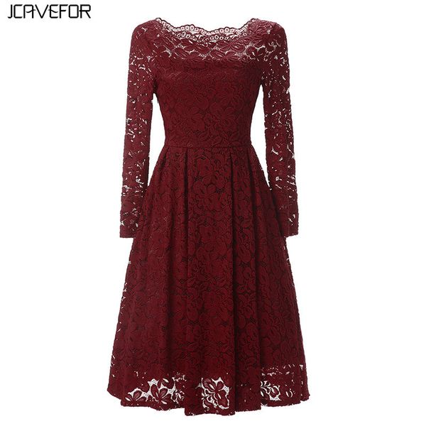 2018 sping womens vintage lace dress elegant long sleeve off shoulder dresses slim evening party a line plus size dress, White;black
2018 sping womens vintage lace dress elegant long sleeve off shoulder dresses slim evening party a line plus size dress, White;black