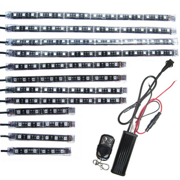 12pcs motorcycle led light kit multi-color 3 size flexible strips with remote controller for car suv truck bike atv
12pcs motorcycle led light kit multi-color 3 size flexible strips with remote controller for car suv truck bike atv
