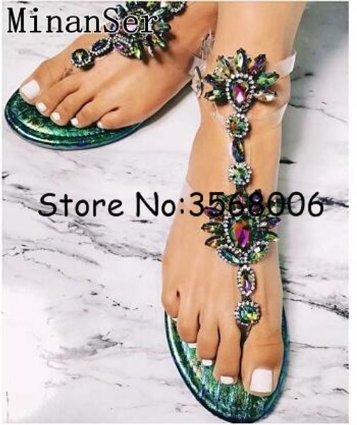 clear transparent ankle wrap flats sandals crystal t-strap rhinestone summer beach casual shoes clip-toe gladiator shoes size 43, Black
clear transparent ankle wrap flats sandals crystal t-strap rhinestone summer beach casual shoes clip-toe gladiator shoes size 43, Black