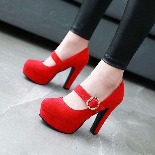 5 colors women pumps faux suede thin super high heels platform mary janes shoes lady party dress heels, Black
5 colors women pumps faux suede thin super high heels platform mary janes shoes lady party dress heels, Black
