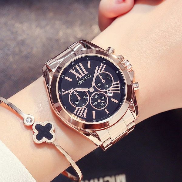 gimto luxury women dress watches roman numeral rose gold black unique casual female wristwatch waterproof business lady clock y18102310, Slivery;brown
gimto luxury women dress watches roman numeral rose gold black unique casual female wristwatch waterproof business lady clock y18102310, Slivery;brown