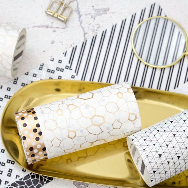 vintage geometric pattern/mosaic bling bronzing decoration washi tape diy planner diary scrapbooking masking tape escolar 2016
vintage geometric pattern/mosaic bling bronzing decoration washi tape diy planner diary scrapbooking masking tape escolar 2016