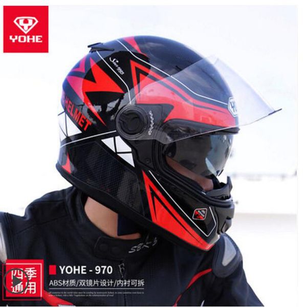 2018 winter new warm yohe full face motorcycle racing helmet yh-970 double lens motorbike helmet made of abs and pc lens visor
2018 winter new warm yohe full face motorcycle racing helmet yh-970 double lens motorbike helmet made of abs and pc lens visor