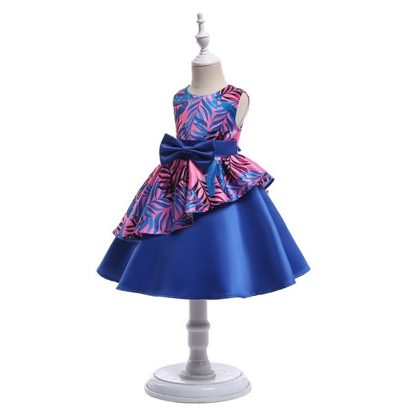 2018 cut satin a line flower girl dress printed pageant dresses bow sash back birthday party dresses mc1688, White;blue
2018 cut satin a line flower girl dress printed pageant dresses bow sash back birthday party dresses mc1688, White;blue
