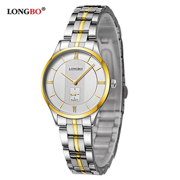 longbo 1 pair couple watch luxury wristwatches for lovers stainless steel watchband quartz watches women men analog watches gold, Slivery;brown
longbo 1 pair couple watch luxury wristwatches for lovers stainless steel watchband quartz watches women men analog watches gold, Slivery;brown