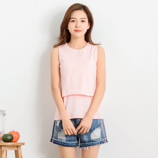 2018 new summer maternity clothes for pregnant women nursing t-shirt breastfeeding clothing sleevless pregnancy clothes, White
2018 new summer maternity clothes for pregnant women nursing t-shirt breastfeeding clothing sleevless pregnancy clothes, White