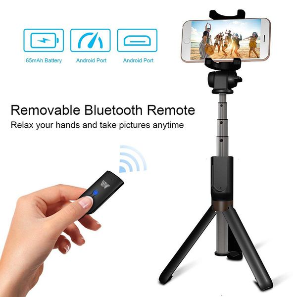 Newest Bluetooth Extendable Selfie Stick with Wireless Remote Shutter Monopods Tripod Stand for iPhone Huawei Xiaomi Phone Smartphones
Newest Bluetooth Extendable Selfie Stick with Wireless Remote Shutter Monopods Tripod Stand for iPhone Huawei Xiaomi Phone Smartphones