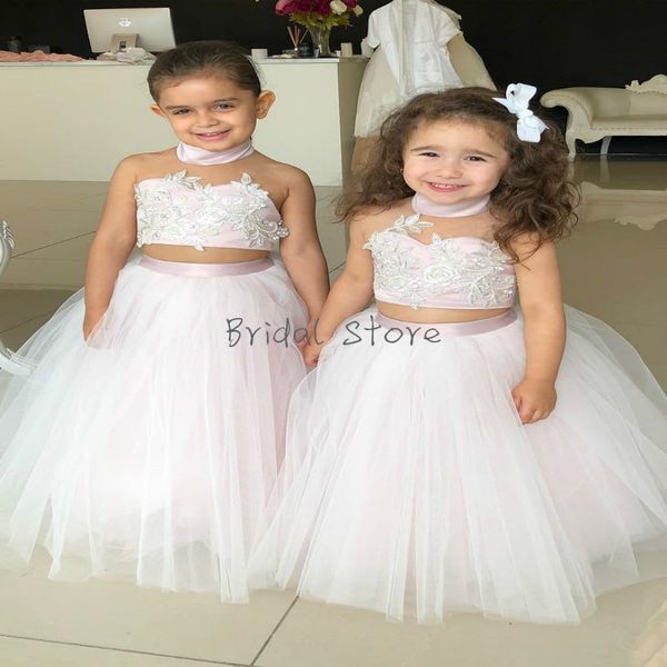 halter kids wedding dresses appliques two piece tulle puffy toddler flower girl dresses button back beautiful designer girl pageant, White;blue
halter kids wedding dresses appliques two piece tulle puffy toddler flower girl dresses button back beautiful designer girl pageant, White;blue