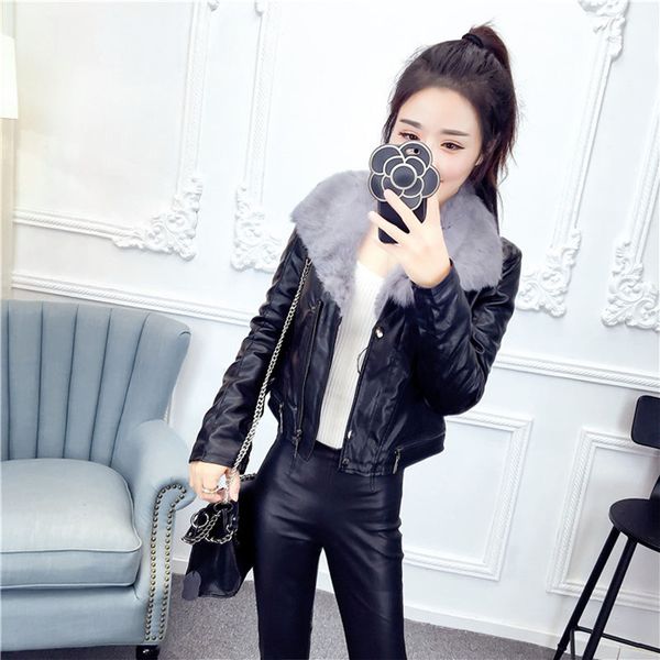 2018 new styles of leisure wear fashion collar long sleeves pu leather long waist and ieather women loose coat, Black
2018 new styles of leisure wear fashion collar long sleeves pu leather long waist and ieather women loose coat, Black