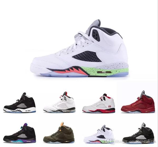 2019 5 white cement 5s red suede ice blue suede men basketball shoes oreo silver mens sports shoes sneakers
2019 5 white cement 5s red suede ice blue suede men basketball shoes oreo silver mens sports shoes sneakers