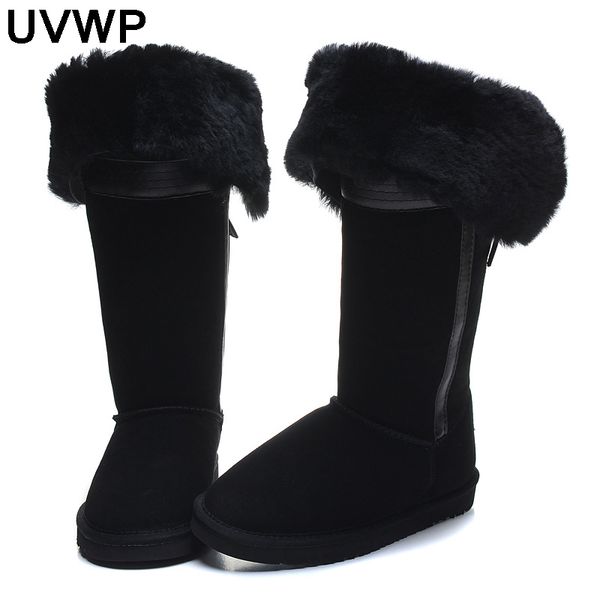 2017 sheepskin leather winter boots natural fur boots women snow boots 100% wool women boots warm winter shoes, Black
2017 sheepskin leather winter boots natural fur boots women snow boots 100% wool women boots warm winter shoes, Black
