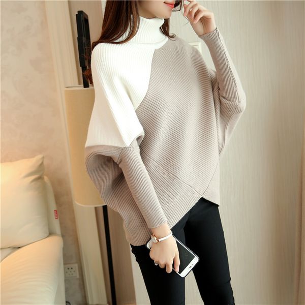 casual o neck sweater women pullover knitted long sleeve autumn winter female batwing sleeve winter coat women, White;black
casual o neck sweater women pullover knitted long sleeve autumn winter female batwing sleeve winter coat women, White;black