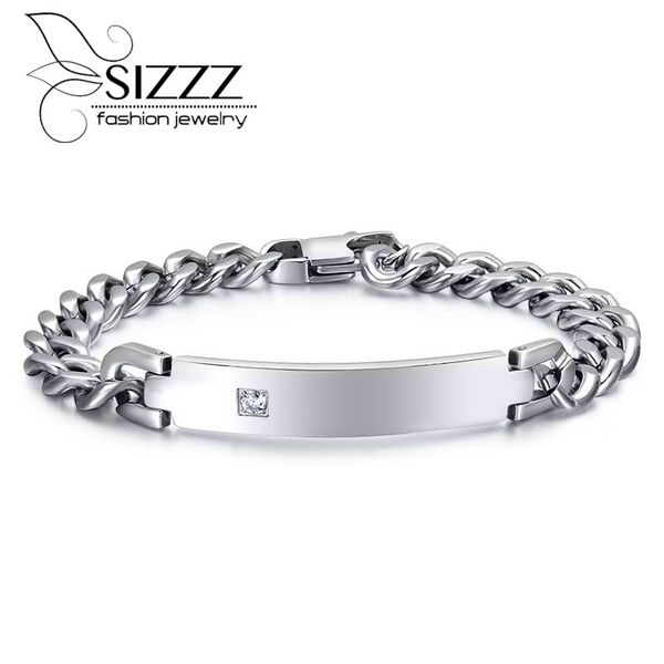 sizzz bend card bracelet titanium steel bracelet&bangles micro-inlaid zircon for men, Golden;silver
sizzz bend card bracelet titanium steel bracelet&bangles micro-inlaid zircon for men, Golden;silver