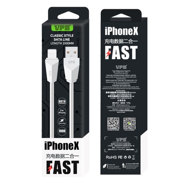 Vpb fa t charging 1m 3ft phone cable data ync cord for iphone x x max xr 6 7 8 plu charger cable with retail packing
Vpb fa t charging 1m 3ft phone cable data ync cord for iphone x x max xr 6 7 8 plu charger cable with retail packing