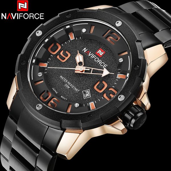 men sport watch naviforce brand fashion men quartz watch 30m waterproof steel band auto date male wristwatches relogio masculino, Slivery;brown
men sport watch naviforce brand fashion men quartz watch 30m waterproof steel band auto date male wristwatches relogio masculino, Slivery;brown