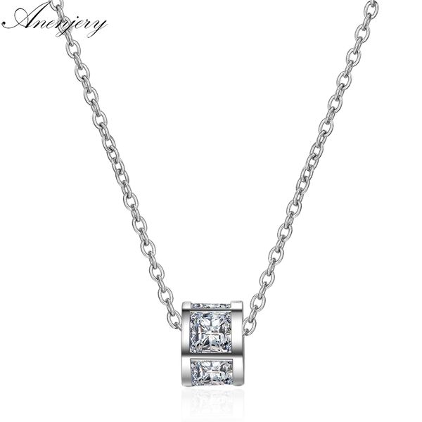 anenjery simple black zircon small pendant clavicle chian necklace 925 sterling silver necklace collares s-n275
anenjery simple black zircon small pendant clavicle chian necklace 925 sterling silver necklace collares s-n275