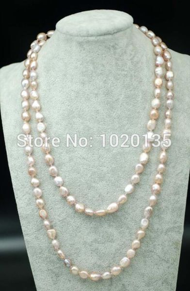 wow freshwater pearl baroque shape purple necklace 8-10mm color 43" nature wholesale bead discount gift, Silver
wow freshwater pearl baroque shape purple necklace 8-10mm color 43" nature wholesale bead discount gift, Silver