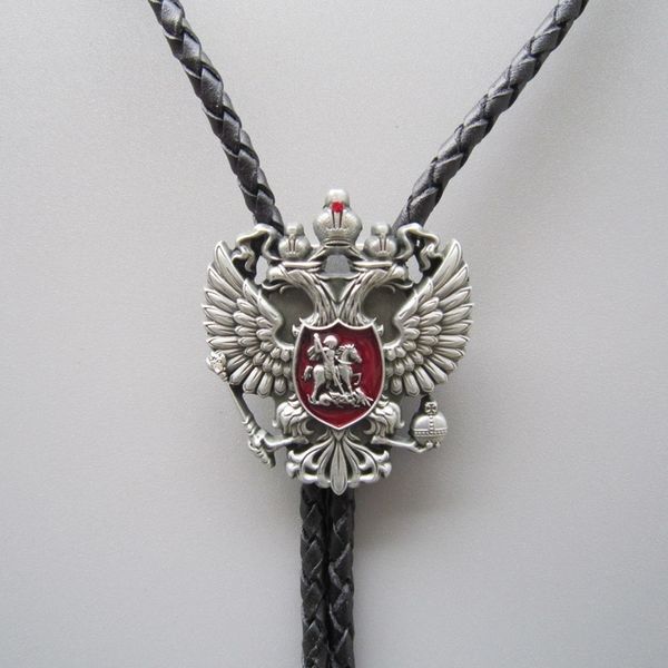 original russian double headed empire eagle rhinestone bolo tie necklace neck tie, Black;blue
original russian double headed empire eagle rhinestone bolo tie necklace neck tie, Black;blue
