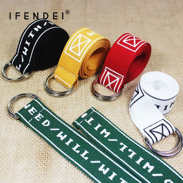 ifendei yellow belt casual double ring buckle strap female red canvas fabric belt waist letter embroidered men's white ceinture, Black;brown
ifendei yellow belt casual double ring buckle strap female red canvas fabric belt waist letter embroidered men's white ceinture, Black;brown