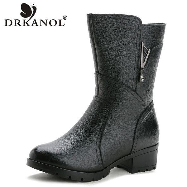 drkanol autumn winter boots women snow boots genuine leather zipper crystal mid calf women thick heel plush warm size 42, Black
drkanol autumn winter boots women snow boots genuine leather zipper crystal mid calf women thick heel plush warm size 42, Black