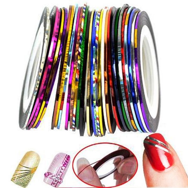 30 colors rolls striping tape line nail art sticker tools beauty decorations for on nail stickers diy nails art tips decoration, Black
30 colors rolls striping tape line nail art sticker tools beauty decorations for on nail stickers diy nails art tips decoration, Black
