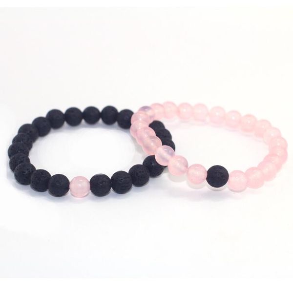 2pcs/set classic distance bracelet sets natural stone pink black beaded bangles bracelets couple jewelry friend gift hot
2pcs/set classic distance bracelet sets natural stone pink black beaded bangles bracelets couple jewelry friend gift hot