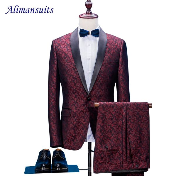 new prom men suit for men red floral jacquard wedding suits for shawl lapel 2 pieces korean slim fit dress(jacket+pant, White;black
new prom men suit for men red floral jacquard wedding suits for shawl lapel 2 pieces korean slim fit dress(jacket+pant, White;black