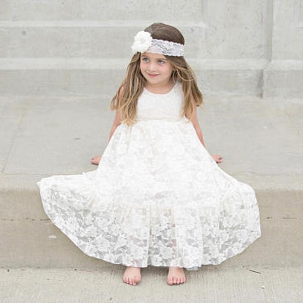 ankle length lace a-line flower girl dresses sheer jewel neck sleeveless with sash girls pageant dresses, White;blue
ankle length lace a-line flower girl dresses sheer jewel neck sleeveless with sash girls pageant dresses, White;blue