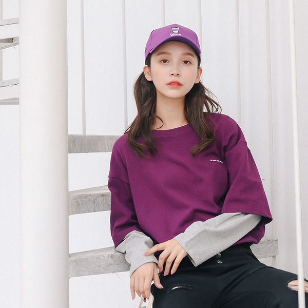 ulzzang harajuku korean fashion spring 2018 autumn t shirt women trend personality print letter stitching long sleeved t-shirt, White
ulzzang harajuku korean fashion spring 2018 autumn t shirt women trend personality print letter stitching long sleeved t-shirt, White