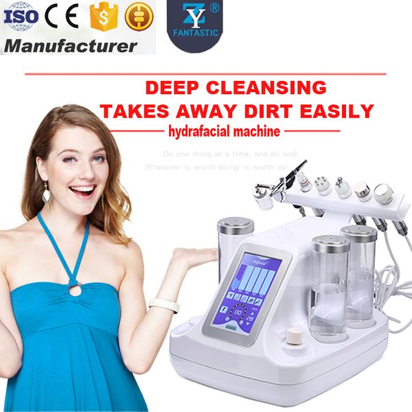 

6 in 1 mall bubble hydrafacial machine water dermabra ion facial care deep cleaning microdermabra ion kin rejuvenation peeling equipment