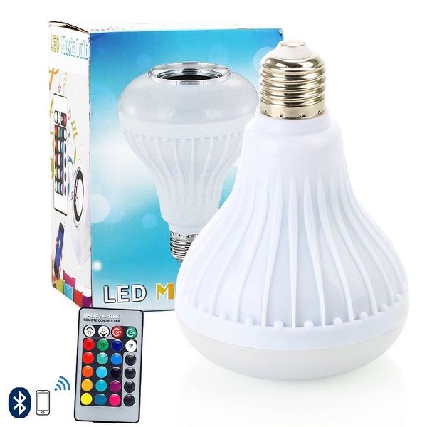 LED Wireless Light Bulb Speaker Smart Music Bulb design Instagram 5000 Likes with Stereo Audio Smart Speaker Wireless 7W E27 Sound Bulb Wi-Fi Enabled, Stereo Speakers